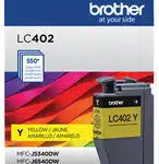 Brother LC402Y cartucho de tinta 1 pieza(s) Original Rendimiento estándar Amarillo
