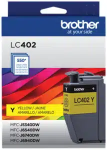 Brother LC402Y cartucho de tinta 1 pieza(s) Original Rendimiento estándar Amarillo - Imagen 2