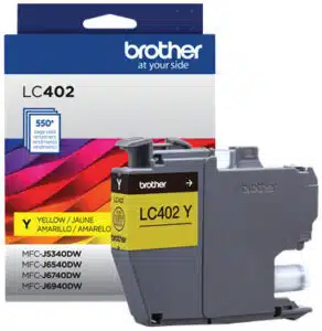 Brother LC402Y cartucho de tinta 1 pieza(s) Original Rendimiento estándar Amarillo - Imagen 3