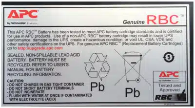 APC RBC7 batería para sistema UPS Sealed Lead Acid (VRLA) 24 V - Imagen 3