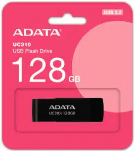 ADATA UC310 unidad flash USB 128 GB USB tipo A 3.2 Gen 1 (3.1 Gen 1) Negro