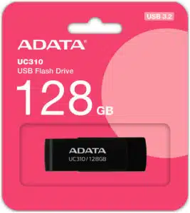 ADATA UC310 unidad flash USB 128 GB USB tipo A 3.2 Gen 1 (3.1 Gen 1) Negro - Imagen 2