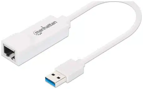 19315441_0177099779-3 Manhattan Adaptador de Súper Velocidad USB 3.0 a RJ-45 GB Ethernet - Imagen 1