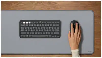 Logitech 910-007049 ratón Oficina Ambidiestro RF inalámbrico + bluetooth Óptico 4000 DPI