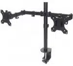 Manhattan Soporte universal para 2 monitores con brazos de doble articulación