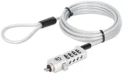 Manhattan 440301 cable antirrobo Plata 1.8 m
