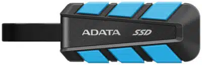 ADATA Externe SSD SC740 2TB Plug&Go blue 1050/1000 MIL.STD USB Tipo C 3.2 Gen 2 (3.1 Gen 2) Negro, Azul
