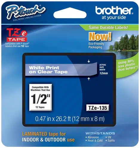 9605035-2219-6 Brother TZeS135 cinta para impresora de etiquetas TZ - Imagen 1