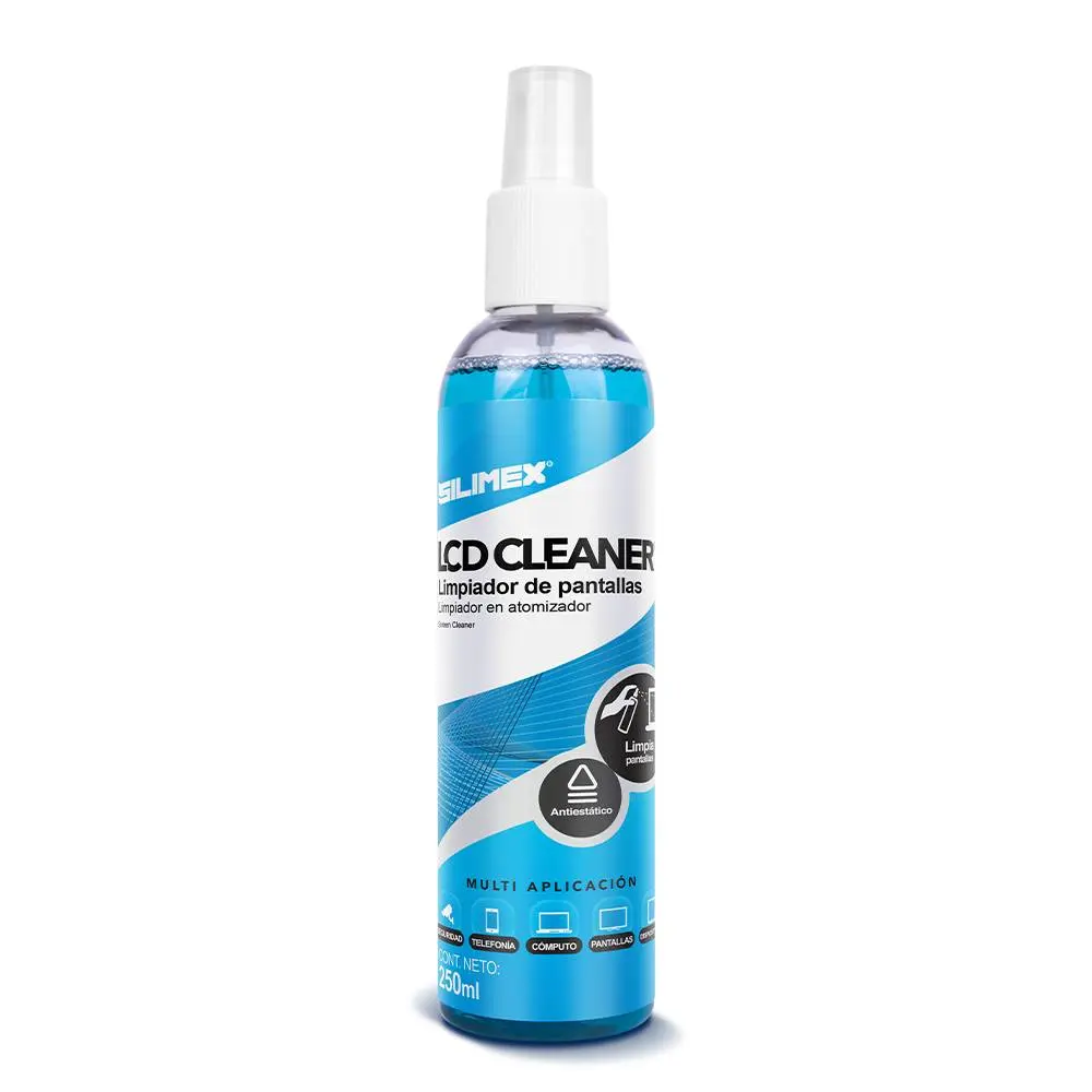 SLXLMP370_full Limpiador antiestático SILIMEX - Atomizador, 250 ML LCD Cleaner - Imagen 1