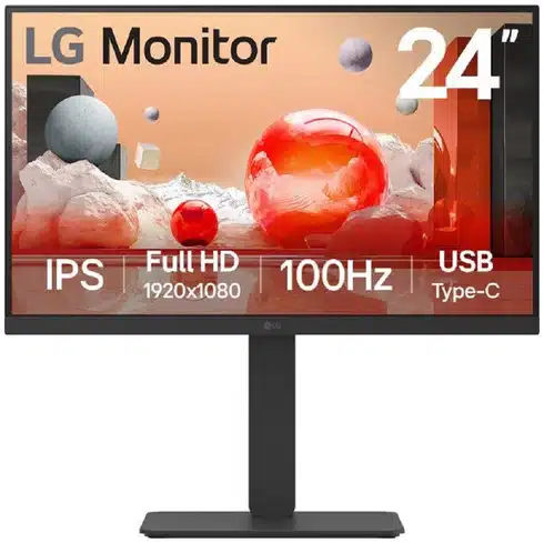 ba9167dc0e7bbaf9435dfede6d63d5f37d78341d-3 LG 24BA750-B monitor de computadora 60.5 cm (23.8") 1920 x 1080 Pixeles Full HD LCD Mesa Negro - Imagen 1