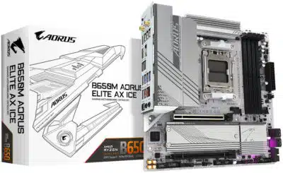 GIGABYTE B650M AORUS ELITE AX ICE placa base AMD B650 Enchufe AM5 Micro ATX - Imagen 2