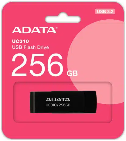 ef10263e30eeb7312214c72078384189-1 ADATA UC310 unidad flash USB 256 GB USB tipo A 3.2 Gen 1 (3.1 Gen 1) Negro - Imagen 1
