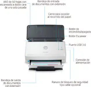 HP ScanJet Pro 2000 s2 Escáner alimentado con hojas 600 x 600 DPI A4 Negro, Blanco - Imagen 4