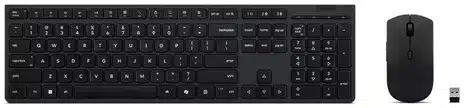 11d024b639e486bfac138de4f897cab4c05cbeec-2 Lenovo 4X31R64337 teclado Ratón incluido Oficina RF inalámbrico + bluetooth Español Negro - Imagen 1
