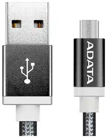 ADATA 1m, USB2.0-A/USB2.0 Micro-B cable USB USB A Micro-USB B 0.48 Gbit/s Negro