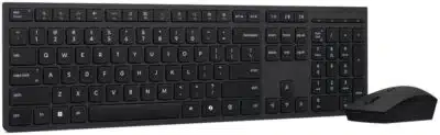 Lenovo 4X31R64337 teclado Ratón incluido Oficina RF inalámbrico + bluetooth Español Negro - Imagen 3