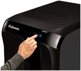 Fellowes Automax 350C trituradora de papel Trituración cruzada 22.9 cm Negro - Imagen 3