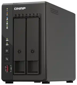 QNAP TS-253E NAS Tower Intel® Celeron® J6412 8 GB 0 TB QNAP Turbo System Negro