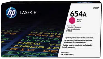 HP Cartucho de tóner original 654A LaserJet magenta