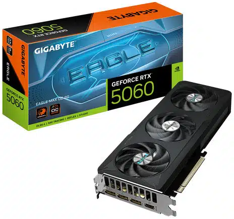 250c9261d4871d8936952cc63e488a5329cd01a9-3 GIGABYTE GeForce RTX 5060 EAGLE MAX OC 8G NVIDIA 8 GB GDDR7 - Imagen 1