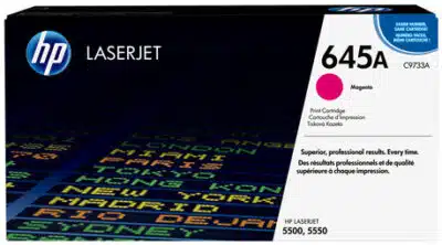 HP Cartucho original de tóner magenta 645A LaserJet