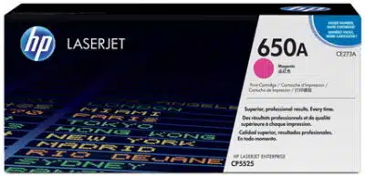 HP Cartucho original de tóner magenta 650A LaserJet