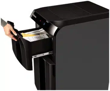 Fellowes Automax 350C trituradora de papel Trituración cruzada 22.9 cm Negro - Imagen 5
