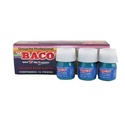 CARTEL-65_zoom PINTURA BACO P/CARTEL 20ML AZUL TURQUESA #65 C/10 CARTEL-65 - Imagen 1