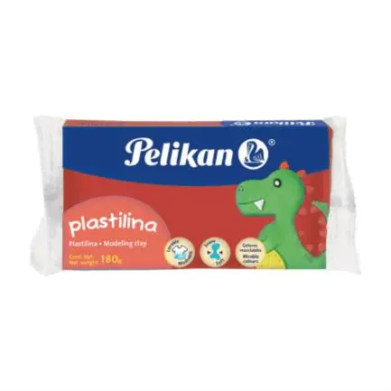 PEPPLSAB013_zoom Plastilina Pelikan Marqueta 180 gr Color Rojo 6700113 - Imagen 1