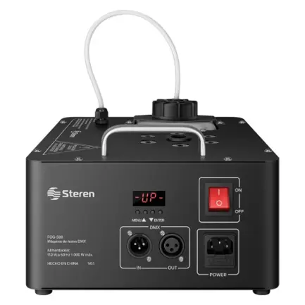 MAQUINA DE HUMO STEREN VERTICAL CON LUZ RGB FOG-500