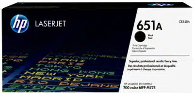 HP Cartucho original de tóner negro 651A LaserJet