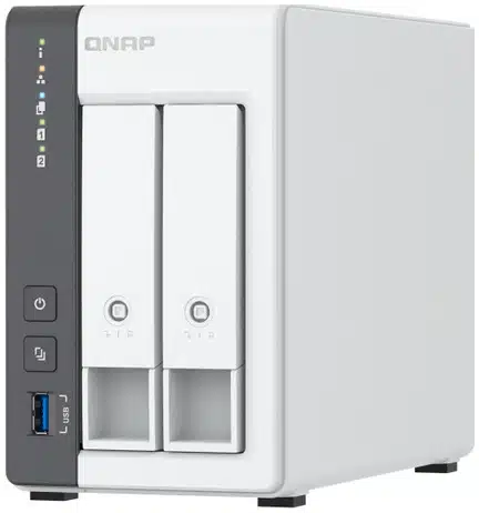 QNAP TS-216G-US servidor NAS o de almacenamiento Tower Cortex-A Cortex-A55 4 GB 0 TB Blanco