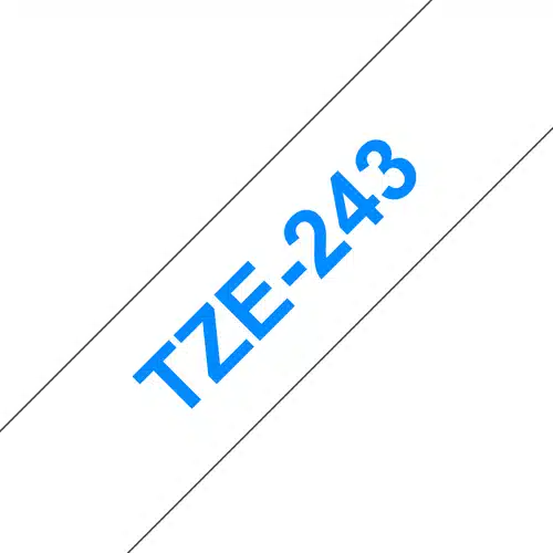 ec622800081a56dfe6bd739895473dc00c5e9f2d-2 Brother TZE-243 cinta para impresora de etiquetas Azul sobre blanco - Imagen 1