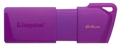 MEMORIA USB KINGSTON DATATRAVELER EXODIA M 64GB 3.2 GEN 1 RETRÁCTIL MORADO NEON - Kingston Technology KC-U2L64-7LP