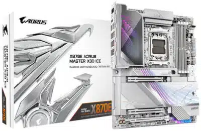 GIGABYTE X870E AORUS MASTER X3D ICE AMD X870E Enchufe AM5 ATX