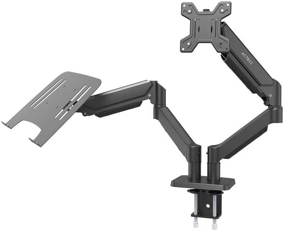 ACCACT5370_full Soporte 2 en 1 ENFORCE MOTION SM729 ACTECK Soporte para Monitor y Laptop 2 en 1 para Escritorio con C-Clamp - AC-944717 - Imagen 1