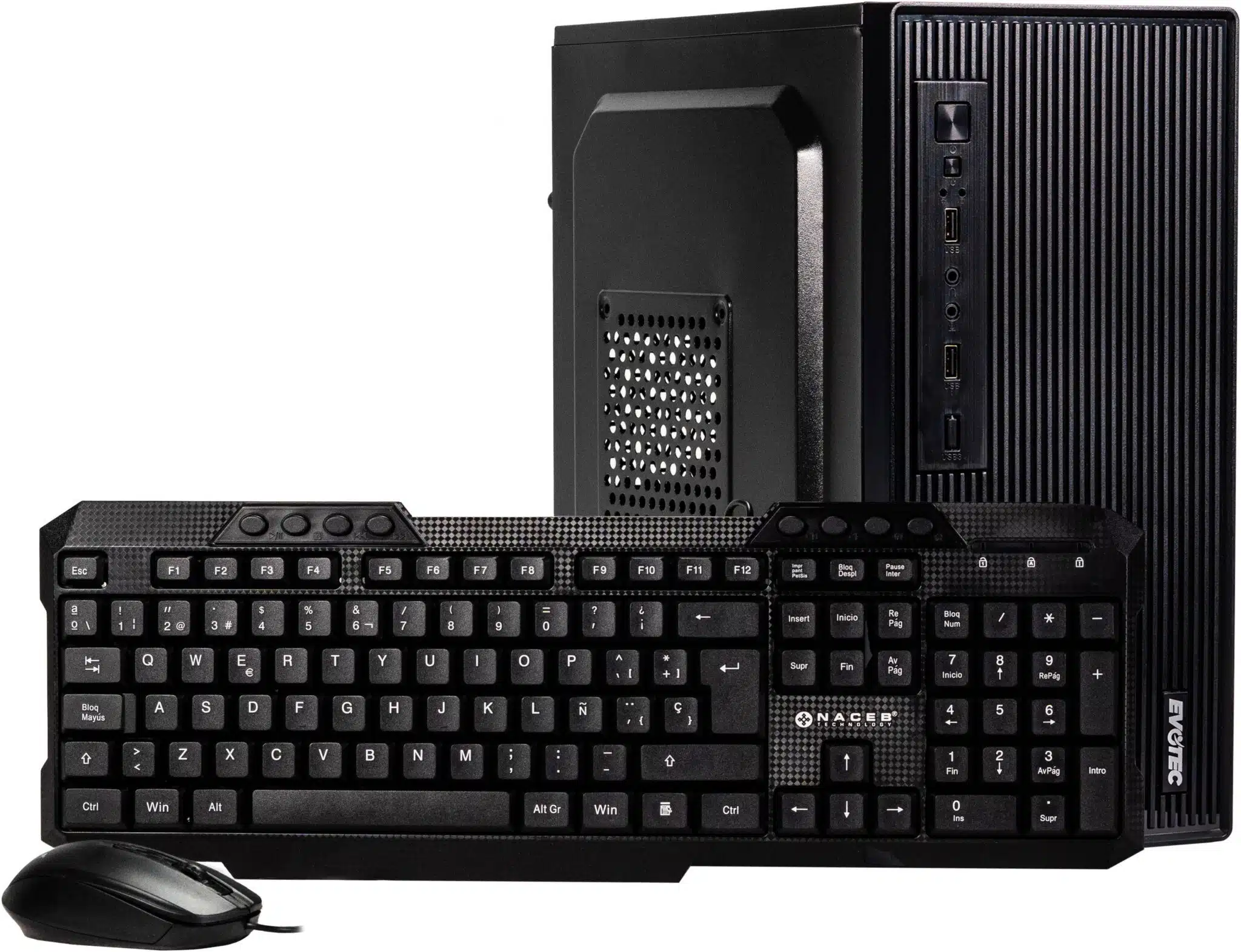 CPUEVO1080_full Computadora de Escritorio EVOTEC EV-i312-VERTEC-23 INTEL I3-12100 - 8 GB, SSD 240GB - Imagen 1