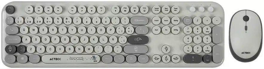 KITACT1220_2_full Kit Teclado y mouse Inalámbricos 2.4hz Creator Chic K-Colors MK485 Advanced Series Teclado Inalambrico Dongle 2.4Mhz - Rango 10m, 105 teclas ACTECK AC-940184 - Imagen 1