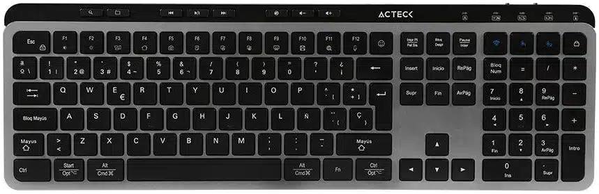 KITACT1310_full Kit Teclado y mouse Inalámbrico 2.4hz Creator Krea MK755 Acteck Advanced Series Teclado Inalámbrico Dongle 2.4Mhz - Rango 10m AC-940160 - Imagen 1