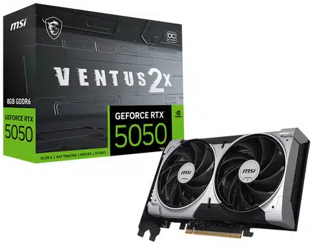 002ee6128a22c050e896d699d1f45631d4758178 MSI GEFORCE RTX 5050 8G VENTUS 2X OC tarjeta gráfica NVIDIA 8 GB GDDR6 - Imagen 1