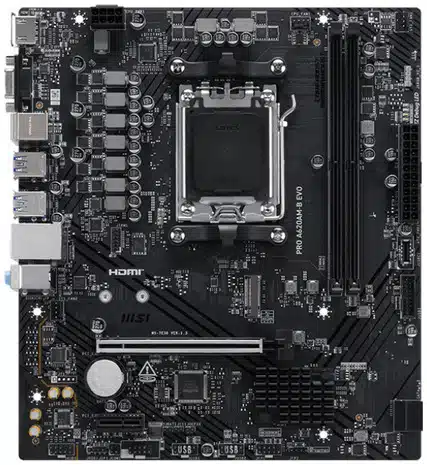 0331f0b839816f0f40145b1b589a44e4fcc2639e MSI PRO A620AM-B EVO placa base AMD A620A Enchufe AM5 ATX - Imagen 1