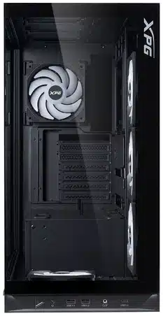 0854056796141200502ff7b64475010dbb56cf1f GABINETE ADATA XPG INVADER XBTF MEDIATORRE VIDRIO TEMP ATX 5 VENTILADORES NEGRO INVADERXBTFMTBKCWW - Imagen 1