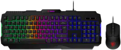 MSI FORGE GK100 COMBO teclado Ratón incluido Juego USB QWERTY Español Negro - Imagen 2