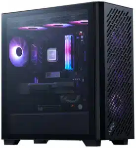 GABINETE XPG VALOR AIR PRO MID TOWER E ATX VIDRIO TEMPLADO  4 VENTILADORES VALORAIRPROMTA BKCWW