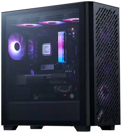 087733c9b7e847347a2fc6fc707d23e94998df02 GABINETE XPG VALOR AIR PRO MID TOWER E ATX VIDRIO TEMPLADO 4 VENTILADORES VALORAIRPROMTA BKCWW - Imagen 1