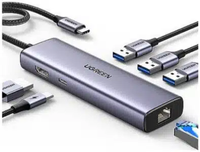 Ugreen 15598 nodo concentrador USB 3.2 Gen 1 (3.1 Gen 1) Type-C 5000 Mbit/s Plata - Imagen 2