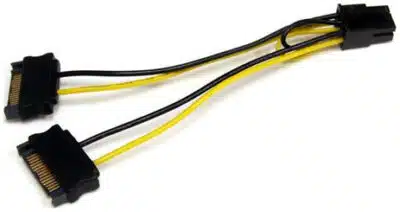 StarTech.com Cable Adaptador 15cm Alimentación SATA a Conector 6 Pines de Corriente de Tarjeta de Video PCI Express - Imagen 2