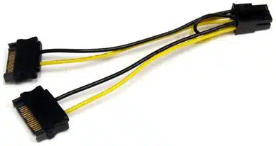14108399_2712322875 StarTech.com Cable Adaptador 15cm Alimentación SATA a Conector 6 Pines de Corriente de Tarjeta de Video PCI Express - Imagen 1