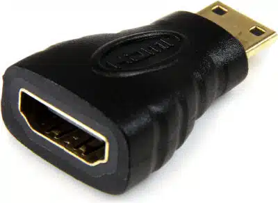StarTech.com Adaptador Mini HDMI a HDMI -HDMI Ultra HD 4K 30Hz de Alta Velocidad - HDMI 1.4 - Conectores Chapados en Oro - Adaptador HDMI UHD 4K - Negro - Imagen 2