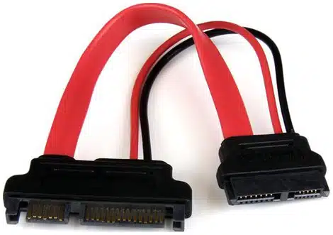 15657130_9818404948 StarTech.com Adaptador Cable SATA 15cm Slimline Línea Delgada a SATA con Alimentación Corriente - Hembra a Macho - Imagen 1